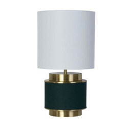 Pagazzi Lighting Pagazzi Marriot Green & Antique Brass Table Lamp - thumbnail 4
