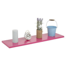 Wooden Floating Shelves With Metal Wall Brackets,  Available In 60 X 23.5Cm - thumbnail 2
