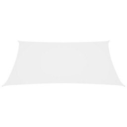 Berkfield Sunshade Sail Oxford Fabric Rectangular 6X7 M White - thumbnail 2