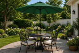 Shopnbits 3M Garden Parasol Sun Shade Canopy Patio Large Outdoor Umbrella Crank Tilt Uv Resistant Green - thumbnail 4
