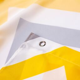 Croydex Hygeine 'n' Clean Yellow Chevron Shower Curtain (W)180Cm - thumbnail 2