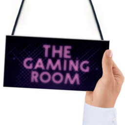 Red Ocean Gaming Room Sign Neon Effect Hanging Games Room Man Cave Bedroom Sign - thumbnail 6