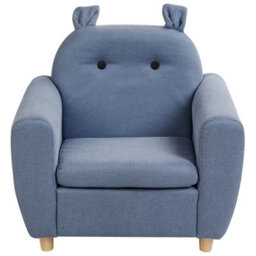 Wyld And Coco Brightkids Blue Armchair For Children With Armrests, Water-Repellent Upholstery, Foam Seat (W61 X D44 X H59Cm) - thumbnail 1