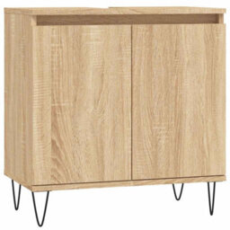 Walplus Bathroom Cabinet Sonoma Oak 58X33X60 Cm Engineered Wood - thumbnail 2