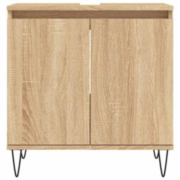 Walplus Bathroom Cabinet Sonoma Oak 58X33X60 Cm Engineered Wood - thumbnail 4