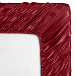 Ameha Stripe Fitted Sheet 40 Cm Deep Pocket- Hypoallergenic Easy Care Red Bed Sheets Uk Double Bedsheet(137X190Cm) - thumbnail 7