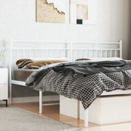 Berkfield Metal Headboard White 180 Cm - thumbnail 1