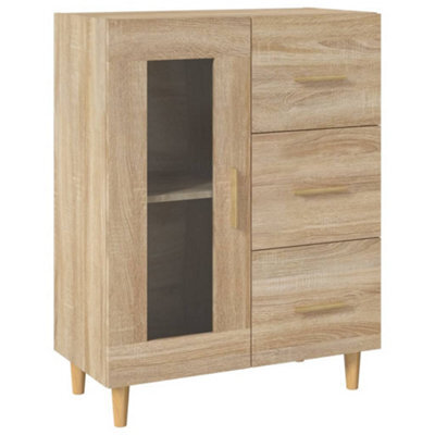 Berkfield Classic Sideboard Sonoma Oak 69,5X34X90 Cm Engineered Wood - image 1