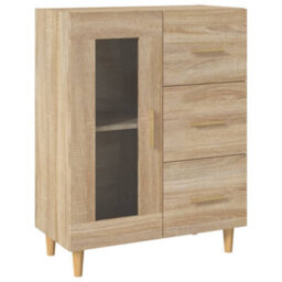 Berkfield Classic Sideboard Sonoma Oak 69,5X34X90 Cm Engineered Wood - thumbnail 1