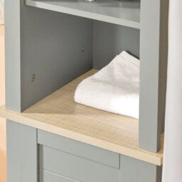 Sobuy Bzr68-Hg, Bathroom Tall Cabinet Cupboard Bathroom Storage Cabinet, Grey,w39Xd30Xh168 - thumbnail 7