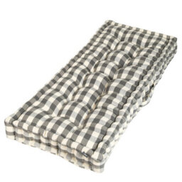 Dibor Traditional Grey Striped Summer Outdoor Garden Bench Cushion (L)112Cm X (W)44Cm - thumbnail 2