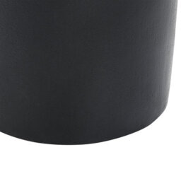 Wyld And Coco Novahome Black Metal Round Side Table 30Cm Geometric Carved Top Modern End Table - thumbnail 5