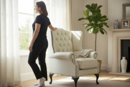 Chesterfield High Back Wing Chair Shelly Cream Leather Bespoke In Mallory Style - thumbnail 4