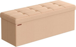 LEDREM Mazie Collection - Storage Ottoman Bench, 110 Cm Folding Foot Rest Stool, End Of Bed Bench, Easy Assembly, For Living Room - thumbnail 6