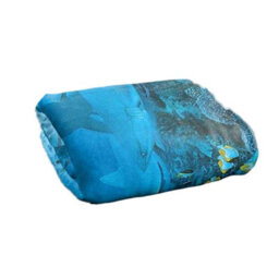 Wild Wings Frenzy 2 Silky Supersoft Blanket Blue (One Size) - thumbnail 2