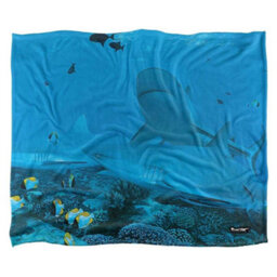 Wild Wings Frenzy 2 Silky Supersoft Blanket Blue (One Size) - thumbnail 1