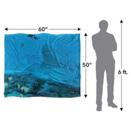 Wild Wings Frenzy 2 Silky Supersoft Blanket Blue (One Size) - thumbnail 4