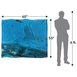 Wild Wings Frenzy 2 Silky Supersoft Blanket Blue (One Size) - thumbnail 5