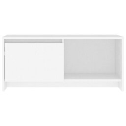 Berkfield Durable Tv Cabinet White 90X35X40 Cm Engineered Wood - thumbnail 5
