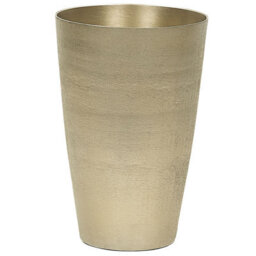 Beliani Flower Vase Amrit Metal 31 Cm Gold