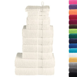 Berkfield Durable 12 Piece Premium Towel Set Solund Cream 600 Gsm