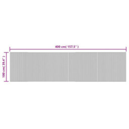 Walplus Rug Rectangular Light Nature 100X400 Cm Bamboo - thumbnail 8