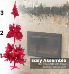 Divchi 4Ft Premium Christmas Tree 130 Branch Xmas Trees Artificial Christmas Tree Pine Tree With Plastic Stand Realistic Branches