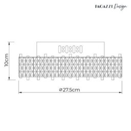 Pagazzi Lighting Pagazzi Ana Chrome Led Flush Ceiling Light - thumbnail 5