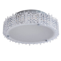 Pagazzi Lighting Pagazzi Ana Chrome Led Flush Ceiling Light - thumbnail 4