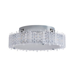 Pagazzi Lighting Pagazzi Ana Chrome Led Flush Ceiling Light - thumbnail 2
