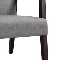 Armchair Stylish Modern Living Room Accent Chair Wood Frame Armchair Dark Gray - thumbnail 5