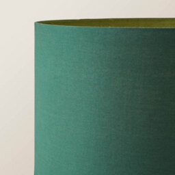 Valuelights Morrigan Grey Wood Shelf Tripod Floor Lamp With Green Drum Shade - thumbnail 4
