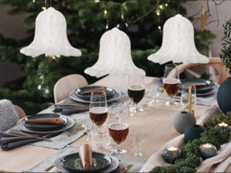 Shop4allsorts White Honeycomb Paper Bell Christmas Wedding Decoration Hanging Bell 20Cm Wide - thumbnail 5
