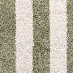Livabliss Fossay Shaggy-Washable Cream Green Modern High Pile Striped Living Bedroom Rug 200 X 275 Cm Easy Care, Non Shedding - thumbnail 8