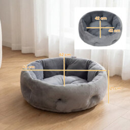 Pawhut Cat Bed, Dog Pet Bed For Indoor Cats And Small Dogs - thumbnail 3
