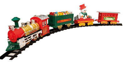 Netagon Home Festive Battery Operated Musical Christmas Train Set Ornament- 330Cm Of Track - image 1