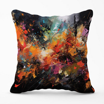 Warren Reed Designer A Vibrant Abstract Painting Outdoor Cushion 45Cm X 45Cm - image 1