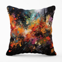 Warren Reed Designer A Vibrant Abstract Painting Outdoor Cushion 45Cm X 45Cm - thumbnail 1
