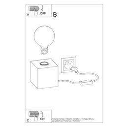 Luminosa Lighting Luminosa Ariz Table Lamp Grey E27 - thumbnail 5