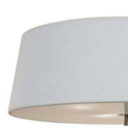 Luminosa Lighting Luminosa Ninette Flush Ceiling 4 Light E27, Antique Brass With Ivory White Shade - thumbnail 3