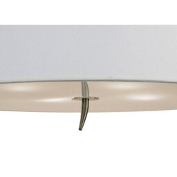 Luminosa Lighting Luminosa Ninette Flush Ceiling 4 Light E27, Antique Brass With Ivory White Shade - thumbnail 5