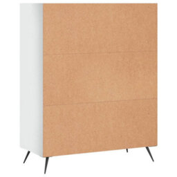 Berkfield Bookcase High Gloss White 69.5X32.5X90 Cm Engineered Wood - thumbnail 6