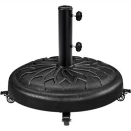 Yaheetech Black Outdoor Patio Rolling Heavy-Duty Self-Weight Market Umbrella Base Stand - thumbnail 2