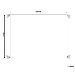 Beliani Blanket Sedio Cotton 125 X 150 Cm White - thumbnail 3