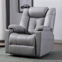More4Homes Afton Electric Fabric Auto Recliner Armchair Gaming Usb Lounge Sofa Chair Grey - thumbnail 7