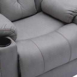 More4Homes Afton Electric Fabric Auto Recliner Armchair Gaming Usb Lounge Sofa Chair Grey - thumbnail 6