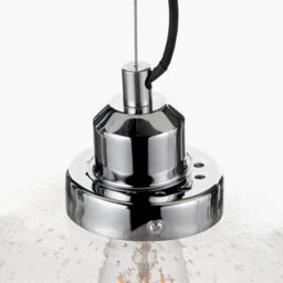 Pacific Lifestyle Beja Organic Shape Clear Bubble Glass Pendant - thumbnail 6