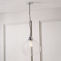 Pacific Lifestyle Beja Organic Shape Clear Bubble Glass Pendant - thumbnail 1
