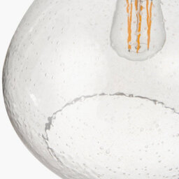 Pacific Lifestyle Beja Organic Shape Clear Bubble Glass Pendant - thumbnail 4