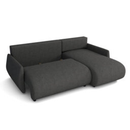 Forest D Corner Sofa Bed Modern Design With Dl Folding System Storage Compartment And Universal Layout Cream - thumbnail 6